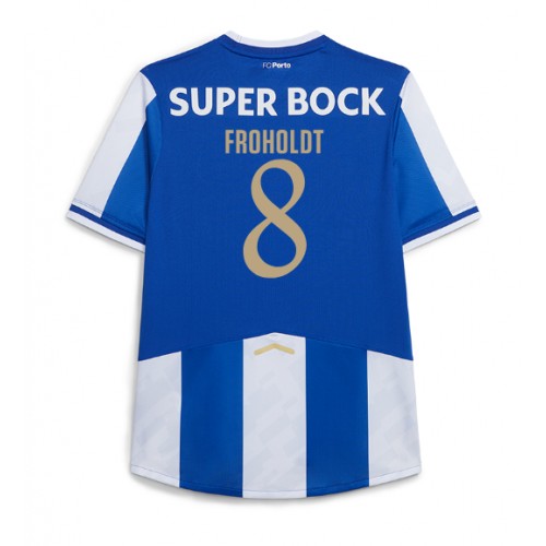 Fotbalové Dres Porto Victor Froholdt #8 Domácí 2025-26 Krátký Rukáv